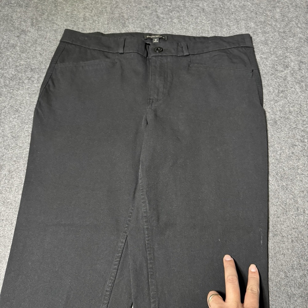 Banana Republic BR Womens Stretch Ankle Crop Trousers Size 12 Preppy Office Work - Picture 3 of 12